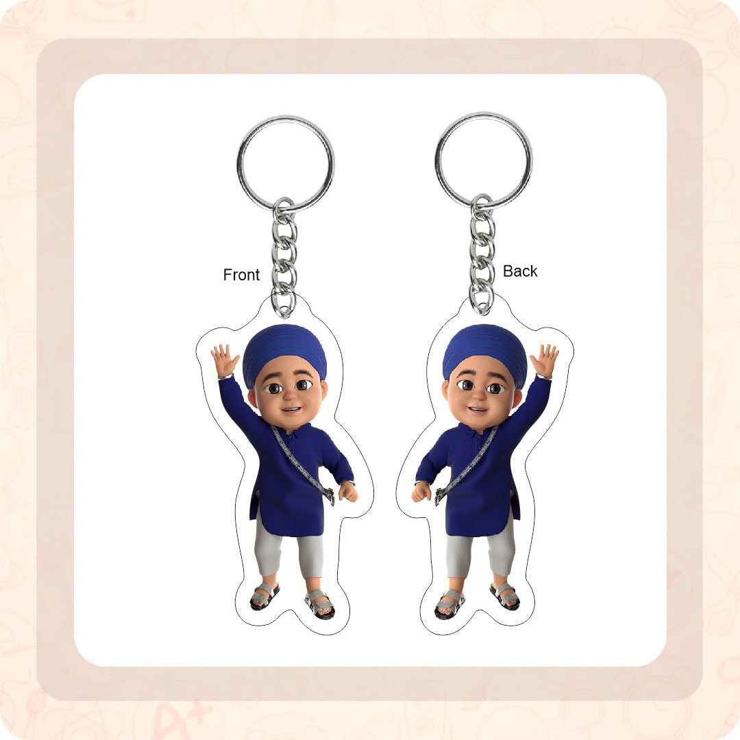 Khalsa Phulwari Keychains